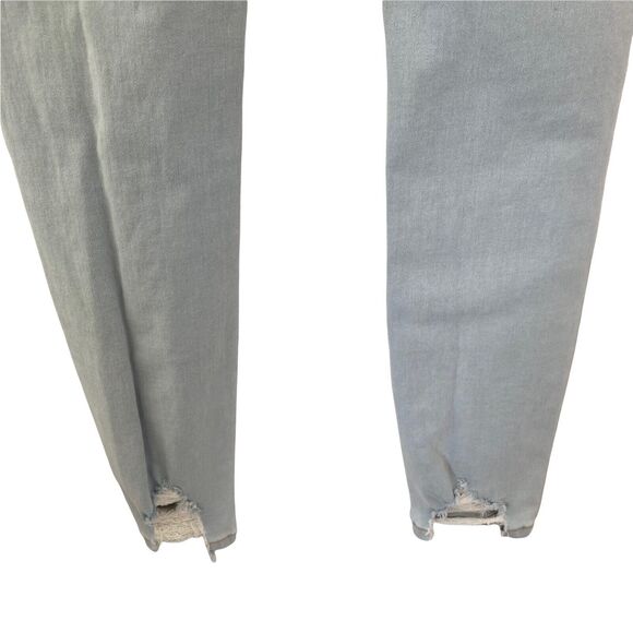 High Street Jeans Womens 28 Distressed Light Wash Blue Stretch - Picture 9 of 10